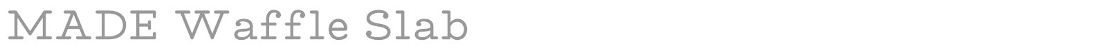 Made Waffle Slab font preview